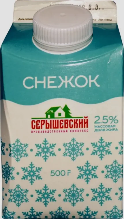 Фото для Напиток Снежок 2.5% 500гр т/п Серышево(БЗМЖ)
