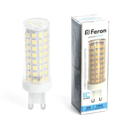 Фото для Лампа светодиодная FERON LB-437 G9 15W 6400K 230V (38214)