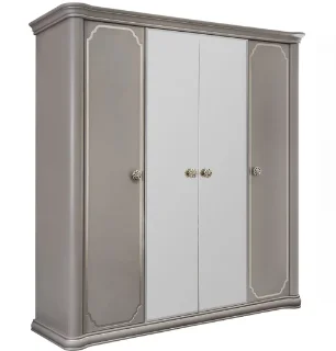 Шкаф "ЛАЛИ" 4-дверный серый камень