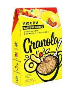 Фото для Мюсли запеченые Гранола 270гр арахис/ананас/клюква*7