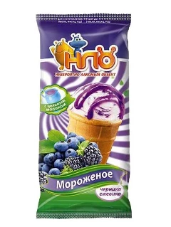 Фото для Мороженое НЛО 70гр пломбир черника/ежевика*25