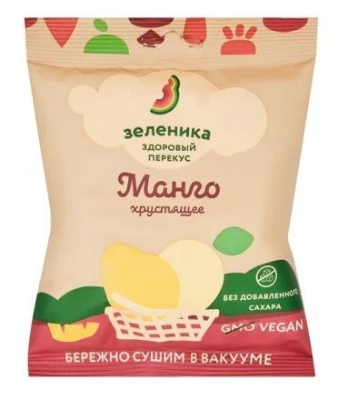 Фото для Здоровый фруктовый перекус Зеленика 15гр из Манго*9