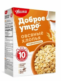 
Хлопья Увелка 400гр овсяные м/у *6 877