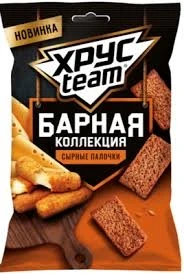 Фото для Сухари Барные Хрустим 70гр Сыр палочки*16