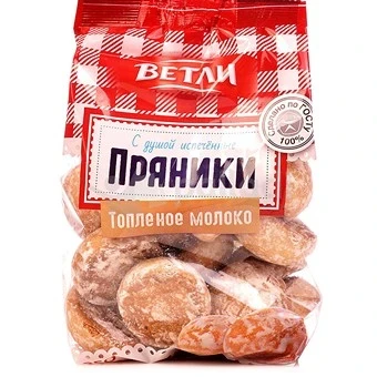 Фото для Пряники Ветли 350г Топленое молоко*8