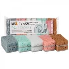 Фото для Губки д/посуды Рыжий Кот 10шт Акварель*6