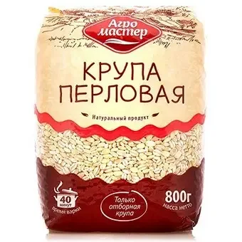 Фото для Крупа АгроМастер 800гр перловая*10/12