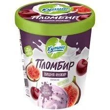 Фото для Мороженое Много Молока 400гр Пломбир вишня/инжир ведро Купино (БЗМЖ)*6