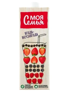 Фото для Напиток Моя Семья 0,95л Ягода сокосодержащий *8