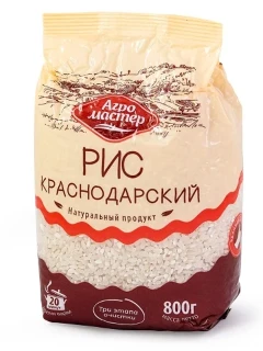 Фото для Крупа АгроМастер 800гр рис краснодарский*10/12