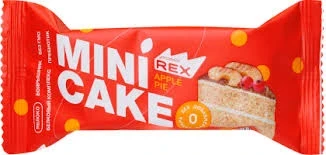 Фото для Пирожное протеиновое Протеин Рекс 40гр Яблочный тортик*8