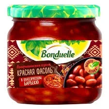 Фото для Фасоль Бондюэль 350гр красная Барбекю ст/б*6