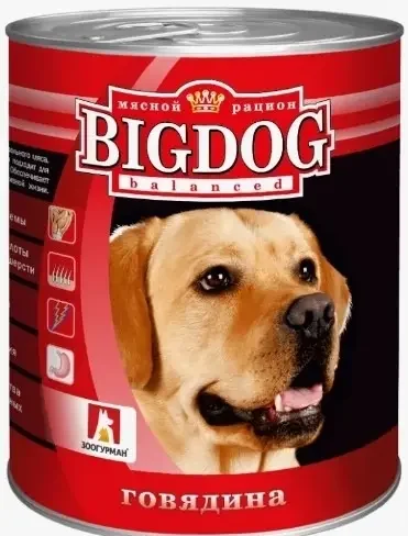 Фото для Зоогурман консервы для собак Виг Дог говядина, 850 г