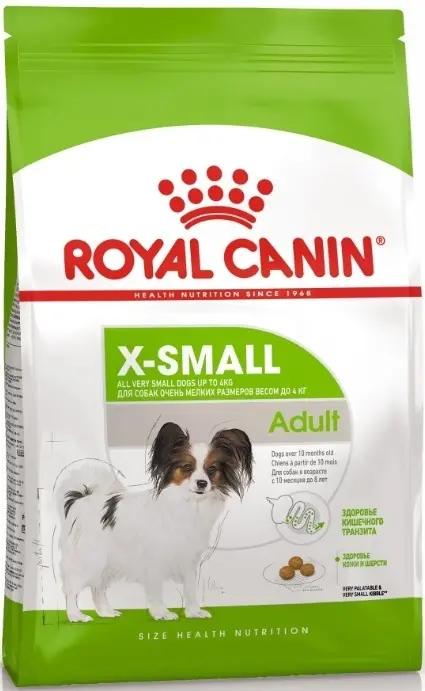 Royal Canin X-Small Adult корм для миниатюрных собак от 10 месяцев до 8 лет, 500 г
