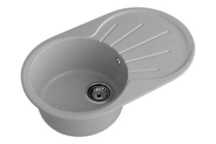 Фото для Мойка GranFest мрамор RONDO GF-R750L (746х455мм) Серый