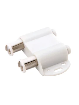 Магнитный держатель для 2 стеклянных фасадов, белый (125)