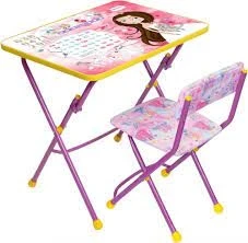 Фото для Комплект детский НИККИ стол+стул мягкий складной
