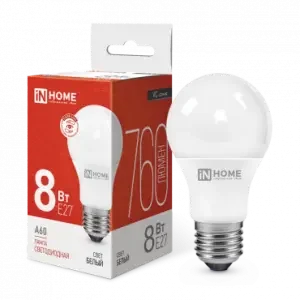 Фото для Лампа LED-А60-VC 8Вт 4000К Е27 IN HOME
