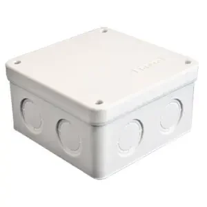 Фото для Коробка ПП 115062 о/у серая разветвительная 105х105х56 7вых,24шт