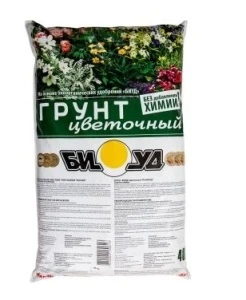 Фото для Грунт на основе компоста ЦВЕТОЧНЫЙ БИУД 40л п/эт