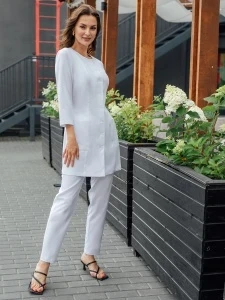 Фото для Блуза женская Бл-362 либерти люкс рук.3/4 р.56 158-164(ЧЗ)