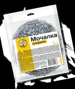 Фото для Мочалка для посуды металлическая спираль ЖУ-ЖУ 1 шт