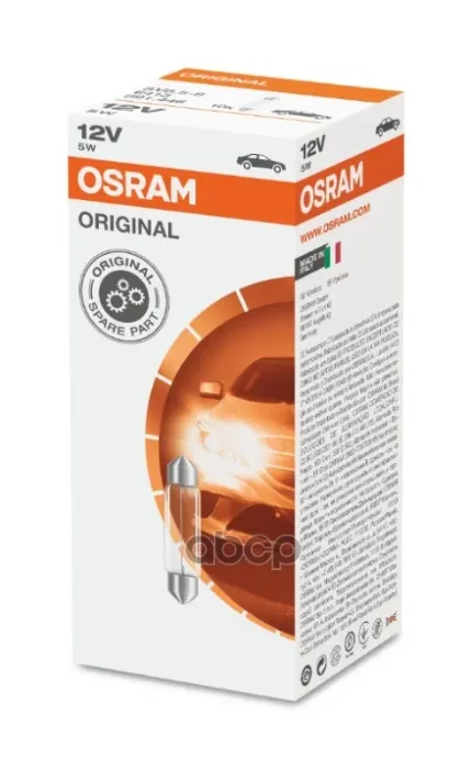 Фото для А/Лампа C5w [Sv8,5-8] 2-Х Цокольная 41мм Osram 6413 Osram арт. 6413