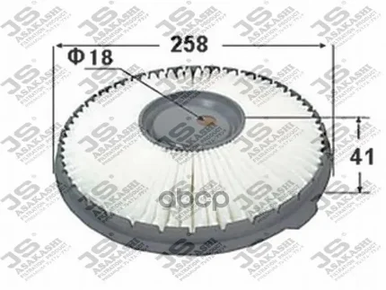 Фото для Фильтр Воздушный A-347 Js Asakashi A347j JS Asakashi арт. A347J