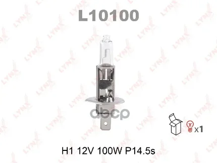 Фото для А/Лампа H1 12v 100w P14,5s Lynx L10100 LYNXauto арт. L10100