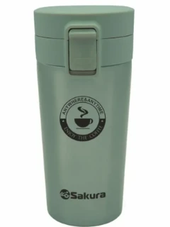 Фото для Термокружка SAKURA TM-01-380GR Зеленый (0,38л,6,3*17,3см)