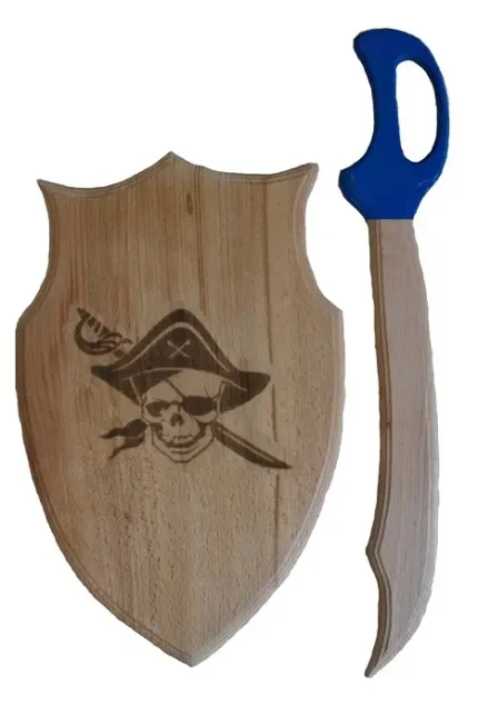 *Оружие 172066/498 "Пират" щит и меч дерев (1/30)