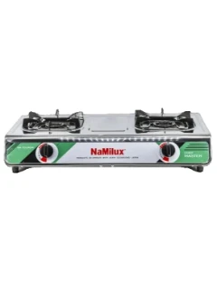 Плита газовая2-х конф.NaMilux NA-703ASM бел/зел (3.кВт,200гр/час,конф.лит.аллюм,поджиг,переход) люкс
 
