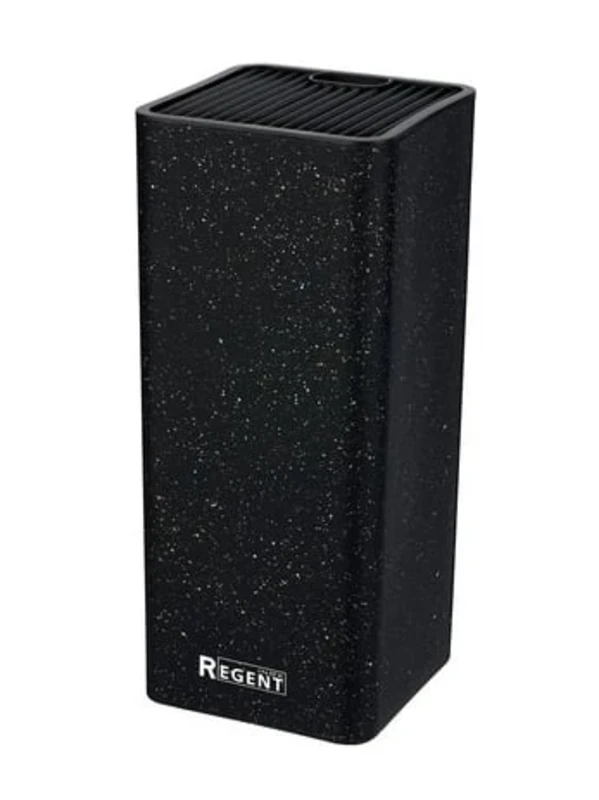 
Подставка для ножей универс.Regent Linea BLOCK 93-KN-WB-23 Черная (23х10см,квадр,пластик)
