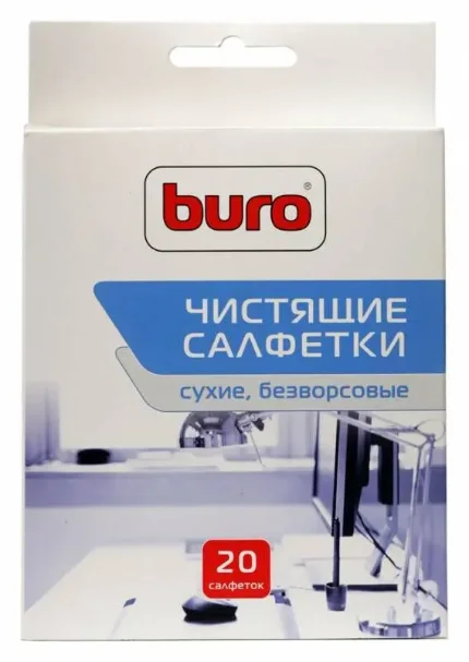 Фото для Салфетки безворсовые Buro (20 шт/уп)
