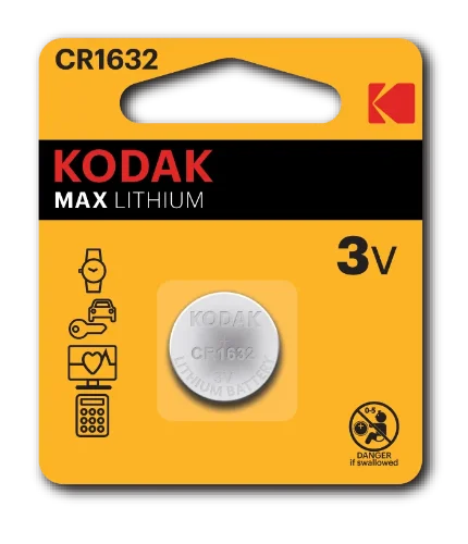 Фото для Элемент питания Kodak CR1632-1BL MAX Lithium