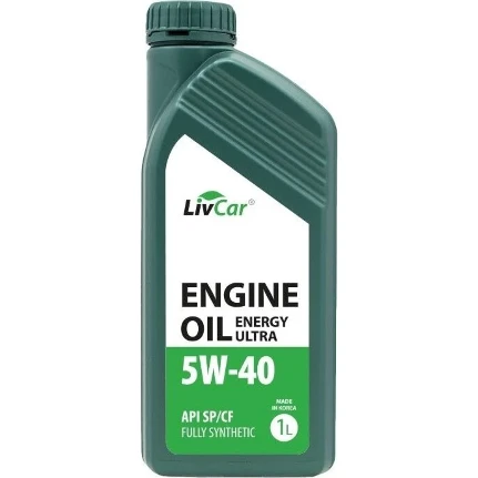 Фото для Масло моторное LivCar Engine Oil Energy Ultra 5w40, синтетическое, API SP/CF, универсальное, 1л, арт. LC1040540-001