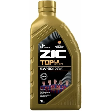 Фото для Масло моторное ZIC TOP LS 5w30, синтетическое, API SN, ACEA C3, универсальное, 1л, арт. 132612