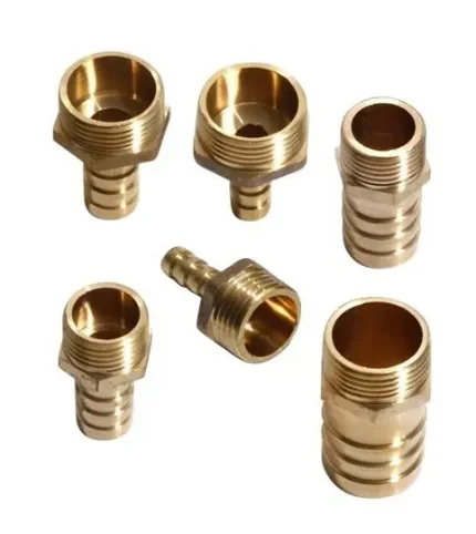 Фото для Фитинг прямой елочка 10мм - резьба 3/8"M металл