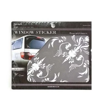 Наклейка на стекло декоративная - WINDOW STICKER /белая/ NZ964