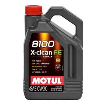 Моторное масло MOTUL 8100 X-clean + SAE 5w-30 (5л) 106377/102269, Франция