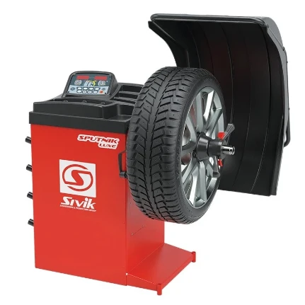 Фото для SIVIK СБМК-60 Luxe SPUTNIK авто, стенд балансир, эл. привод, кожух, красн