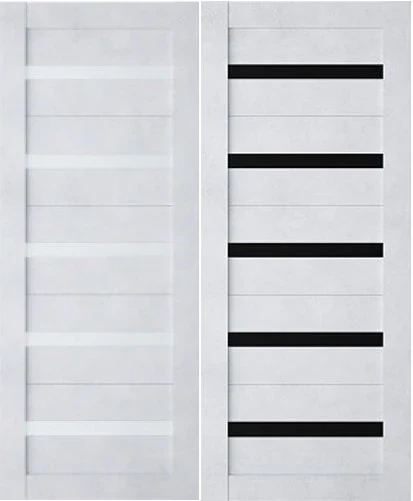 Фото для Межкомнатная дверь экошпон Лайт-5 Бетон снежный Ст