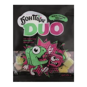Фото для Маршмеллоу Бон Пари Дуо со вкусом кислых фруктов 100г