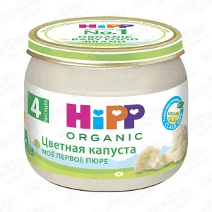Пюре HiPP Organic цветная капуста с 4мес 80г