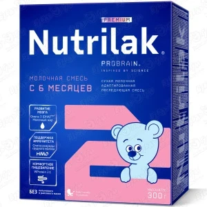 Фото для Смесь Nutrilak Premium 2 молочная 300г с 6мес БЗМЖ