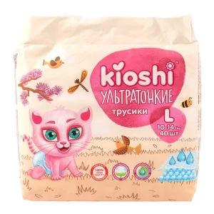 Фото для Подгузники-трусики Kioshi ультратонкие L 10-14кг 40шт