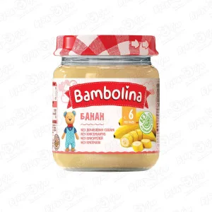 Пюре Bambolina банан 100г с 6мес