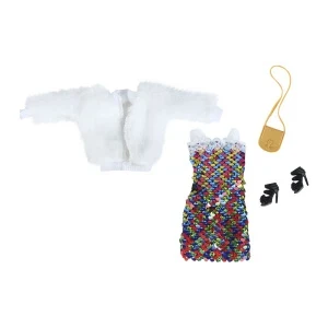 Фото для Одежда для кукол Lanson Toys Шубка и платье с пайетками в ассортименте с 3лет