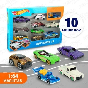 Фото для Набор машин Race Workshop City Off-road металлических 10шт 1:64 ассортименте