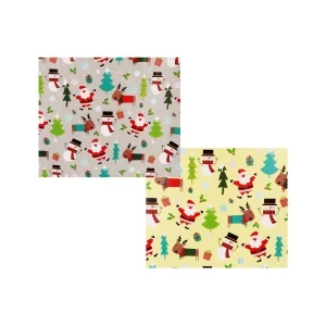 Фото для Бумага подарочная Новогодние персонажи 0,7х2м в ассортименте